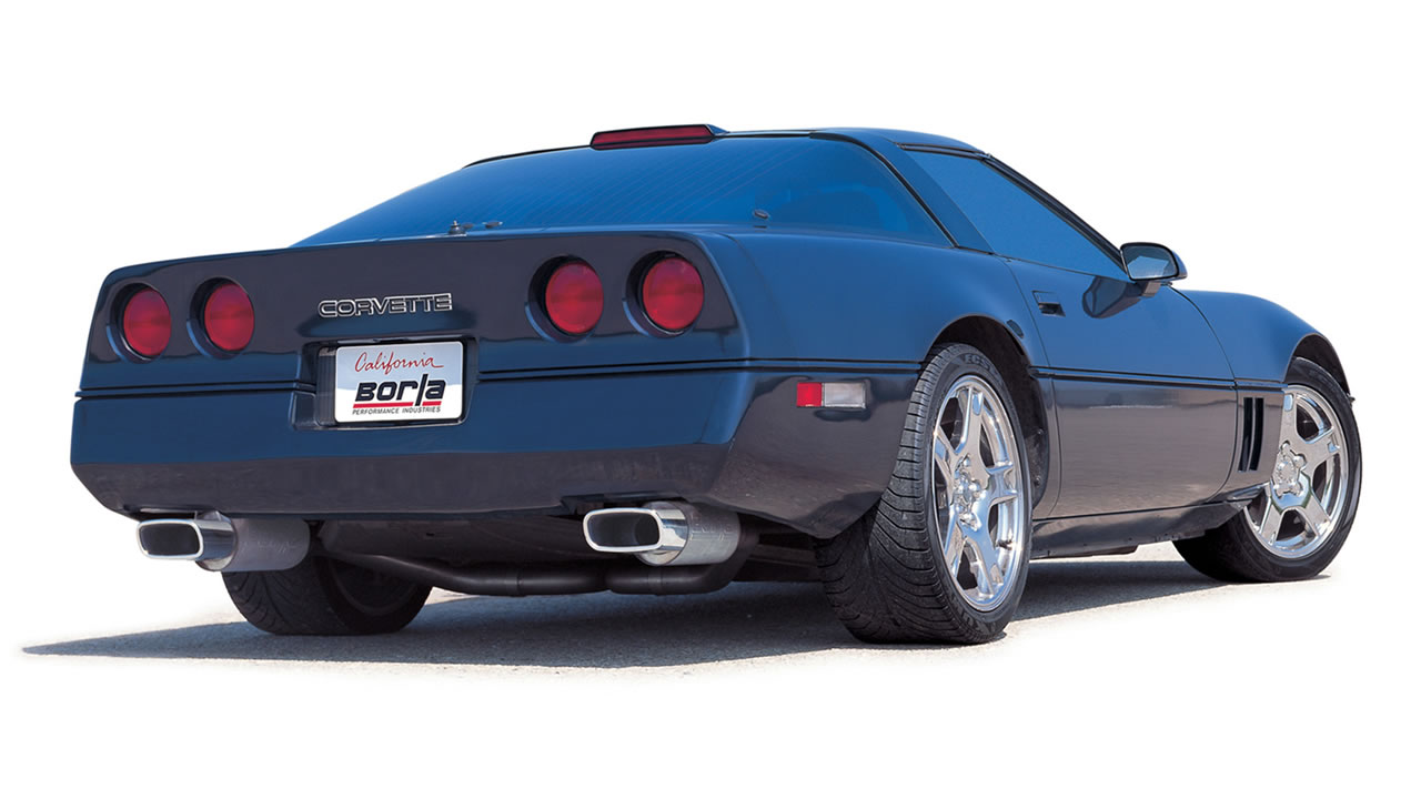 Borla exhaust system installed on C4 Corvette