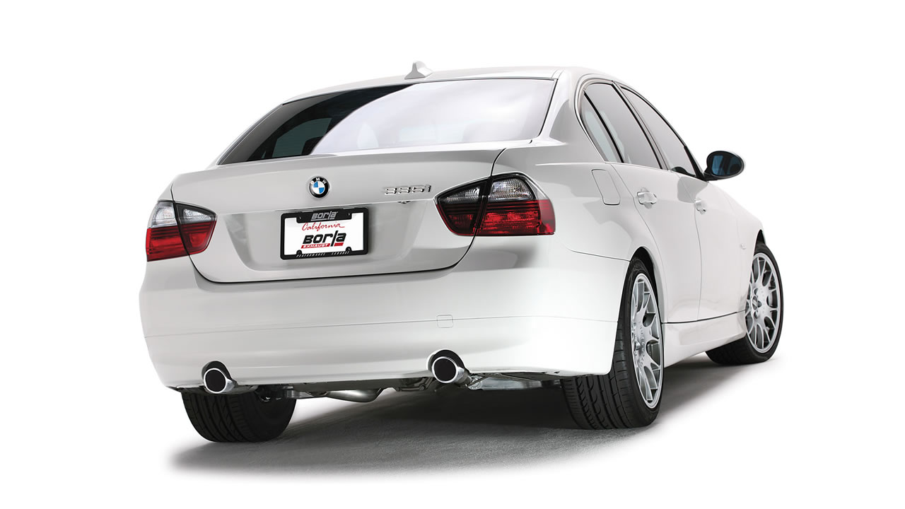 Borla 140276 Cat-Back Exhaust System - For 2007-2008 BMW 335i/iX Coupe/Sedan, 2.5" Piping, 3.5" Tips - View #4
