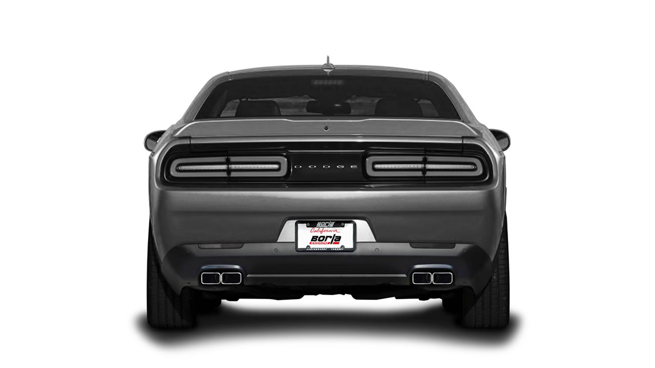 Borla S Type Dual Muffler Exhausts New Dodge Challenger Borla S-Type Cat-Back Exhaust System For 2015-2023 Dodge  main image 3