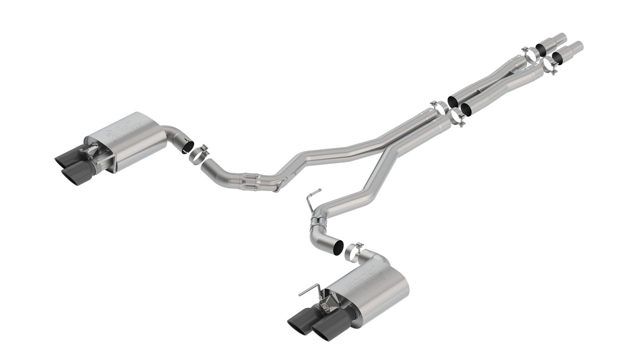 2018 2023 Ford Mustang GT Cat Back Exhaust System ATAK Part 140743BC