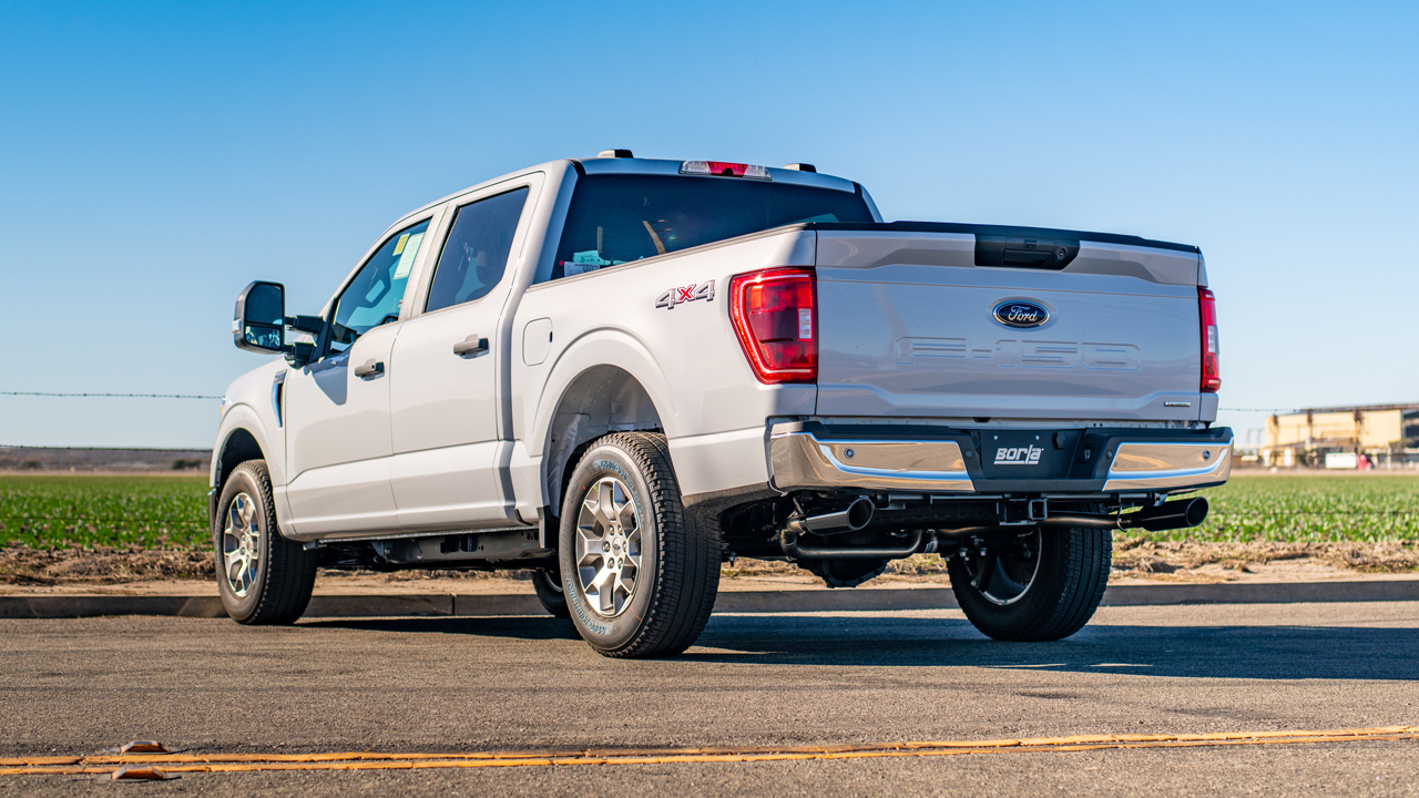 Borla exhaust system installed on Ford F-150
