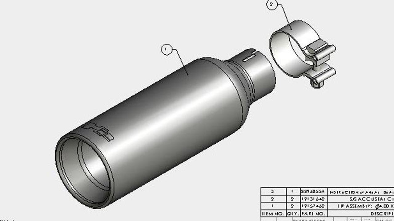 Borla ® Part # 17800775 Main Product Image