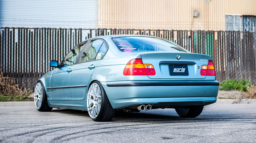 E46 BMW 325i with a Borla Cat-Back Exhaust System