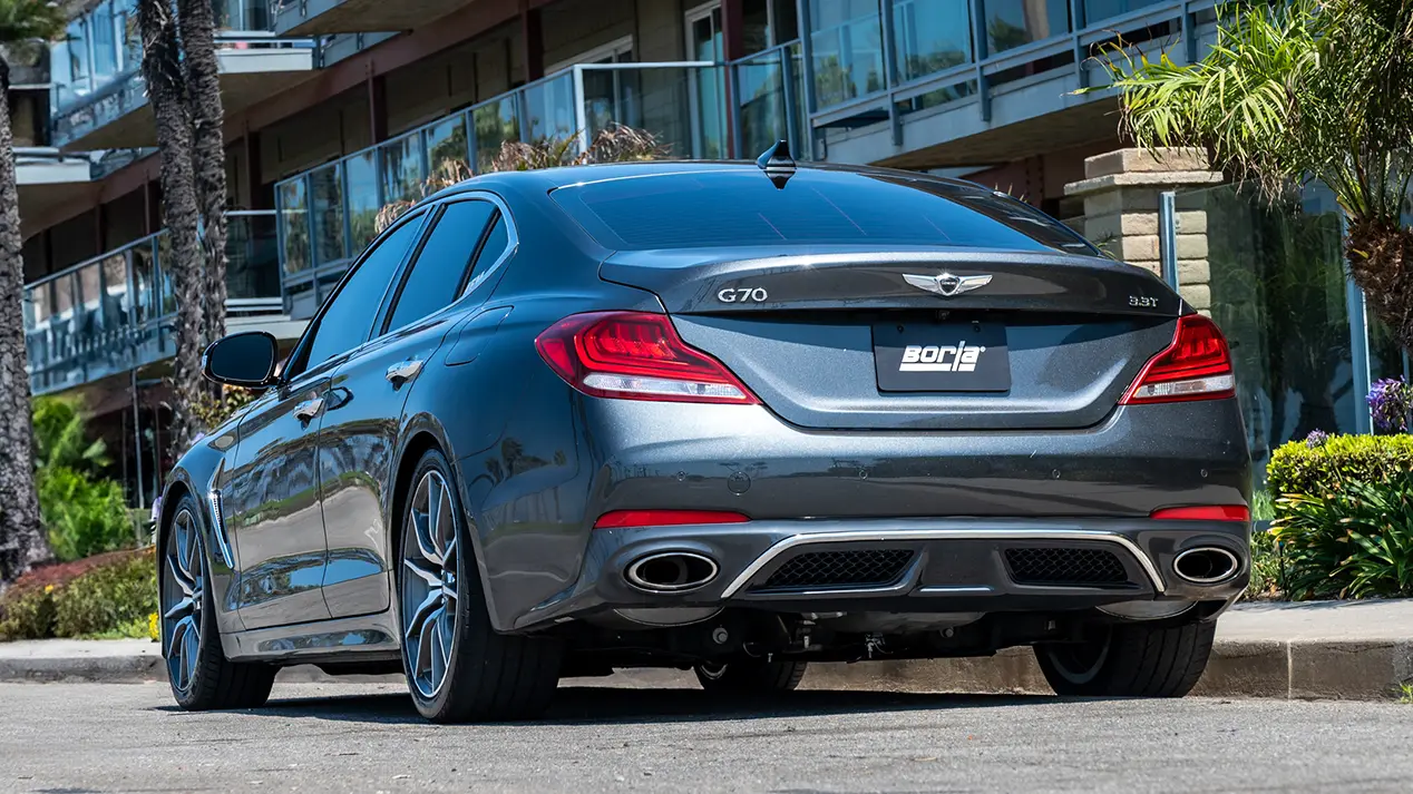 2019-2021 Genesis G70 with Borla S-Type Cat-Back Exhaust System