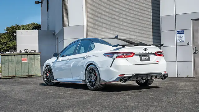 2020 Toyota Camry TRD with Borla Cat-Back Exhaust and Black Chrome Tips