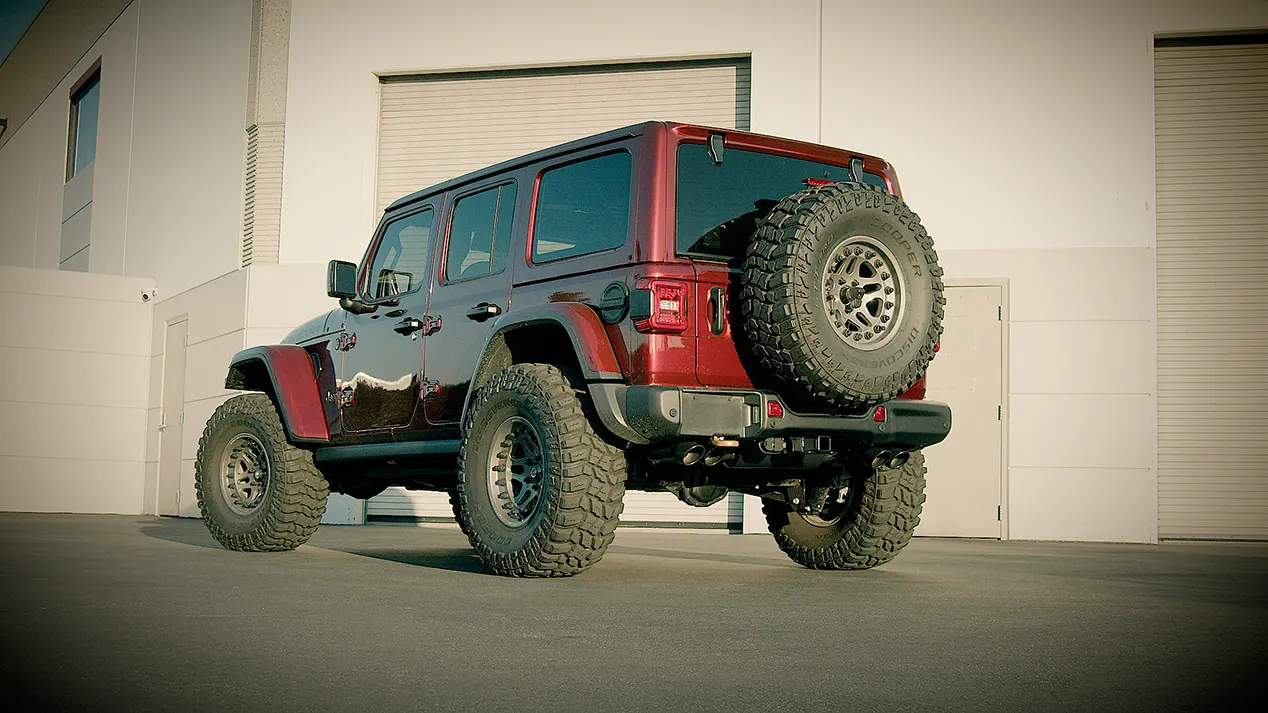 2021 Jeep Wrangler Rubicon 392 with Black Borla Cat-Back Exhaust System