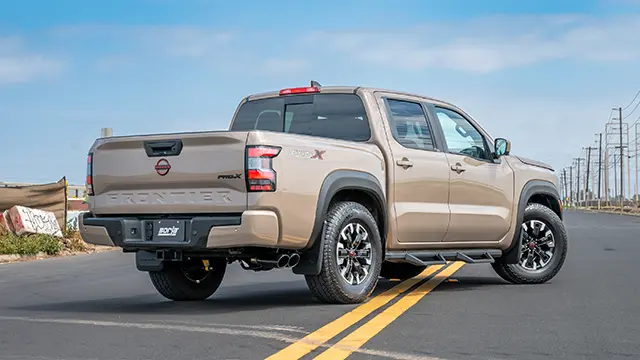 2024 Nissan Frontier with Borla S-Type Cat-Back Exhaust and Black Chrome Tips