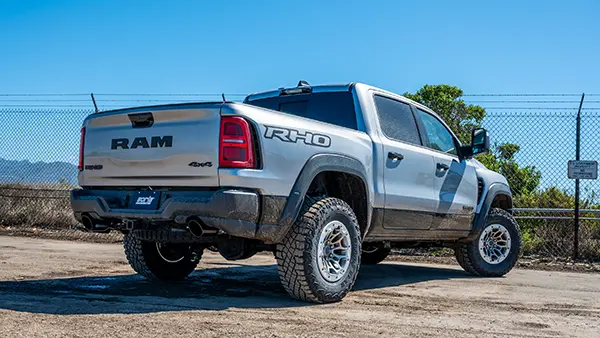 2025 RAM 1500 RHO with Borla Cat-Back Exhaust System and Black Chrome Tip Kit