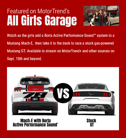 Featured on MotorTrend's All Girls Garage