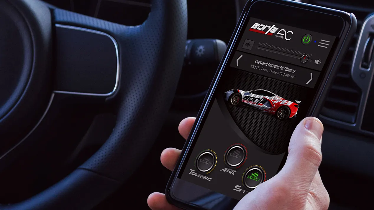 Borla EV Mobile App - In Use