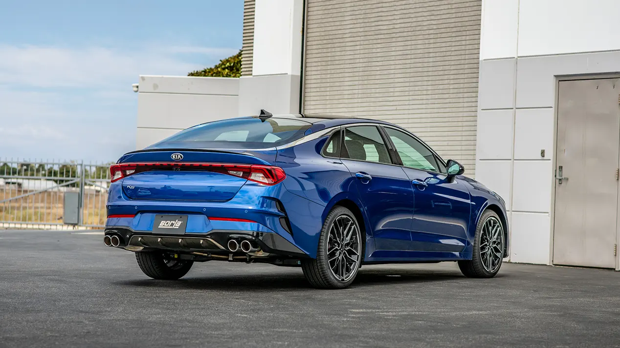 2021 Kia K5 GT with Borla S-Type Cat-Back Exhaust System and Chrome Tips
