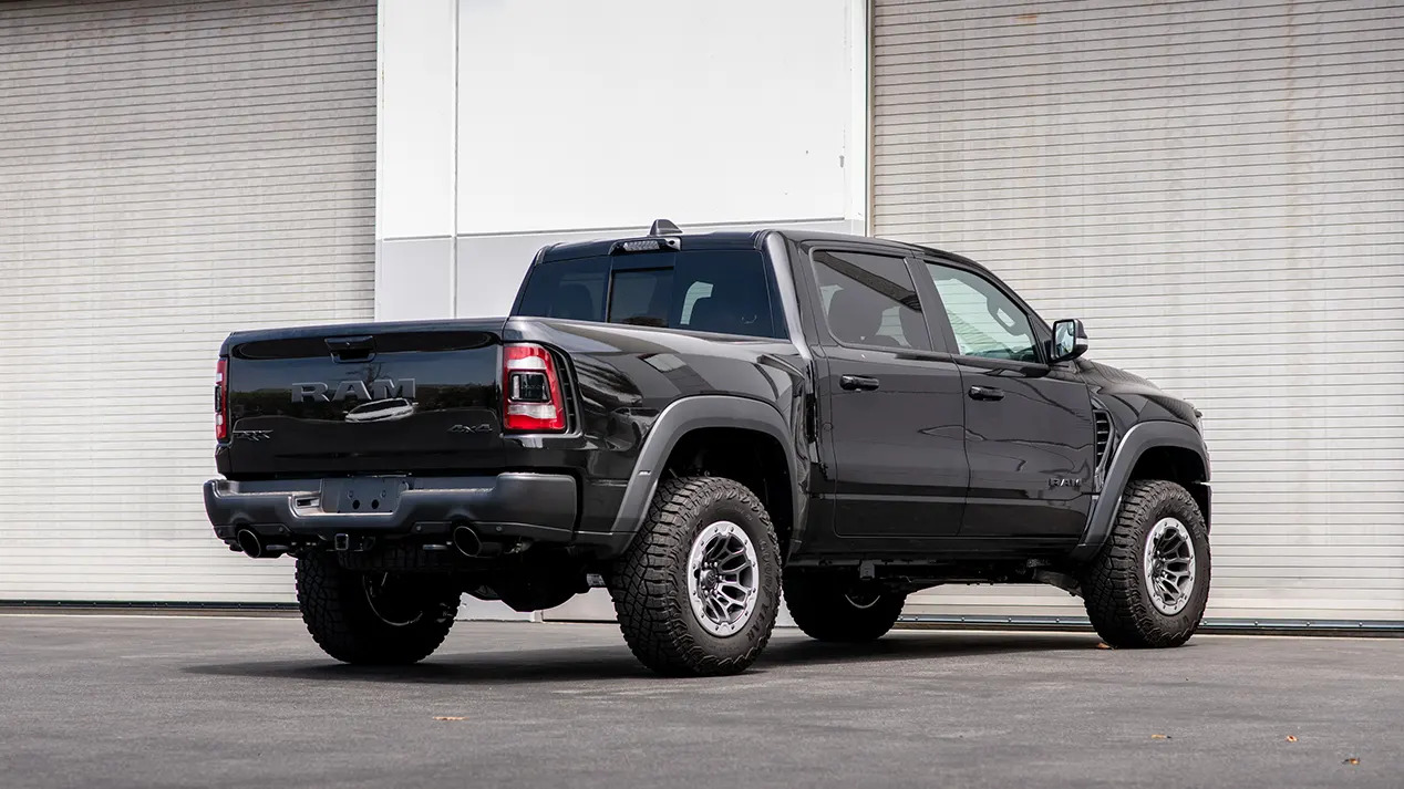 2021 RAM 1500 TRX with Borla Exhaust System and Black Chrome Tips