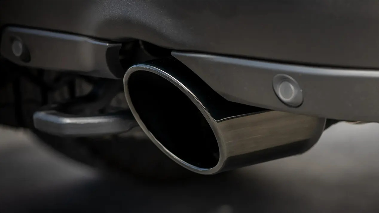 Borla Chrome Exhaust Tip on 2021 RAM 1500 TRX