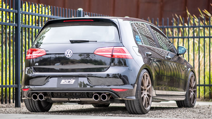 2016 Volkswagen Golf R with Borla Cat-Back Exhaust