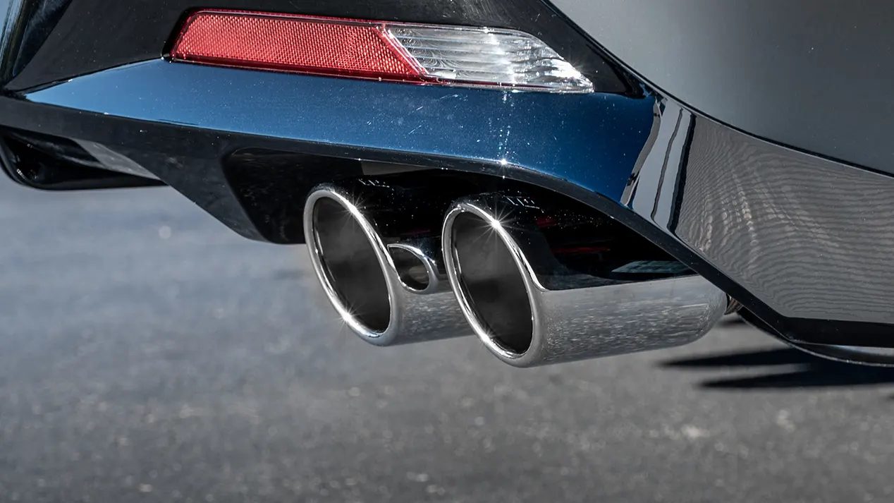 Chrome Exhaust Tips on 2021 Hyundai Sonata N Line